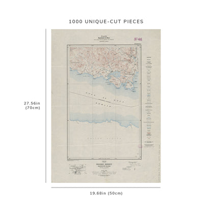 1000 Piece Jigsaw Puzzle: 1914 Map Canada | British Columbia | Sooke Sooke sheet, Vancou