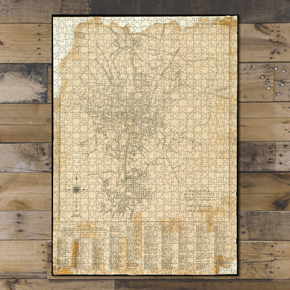 1000 Piece Jigsaw Puzzle 1942 Map | Middlesex | Wakefield Wakefield, Massachusetts Map