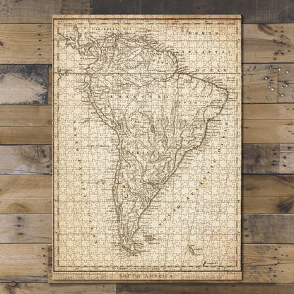 1000 Piece Jigsaw Puzzle 1796 Map | South USA Relief shown pictorially
