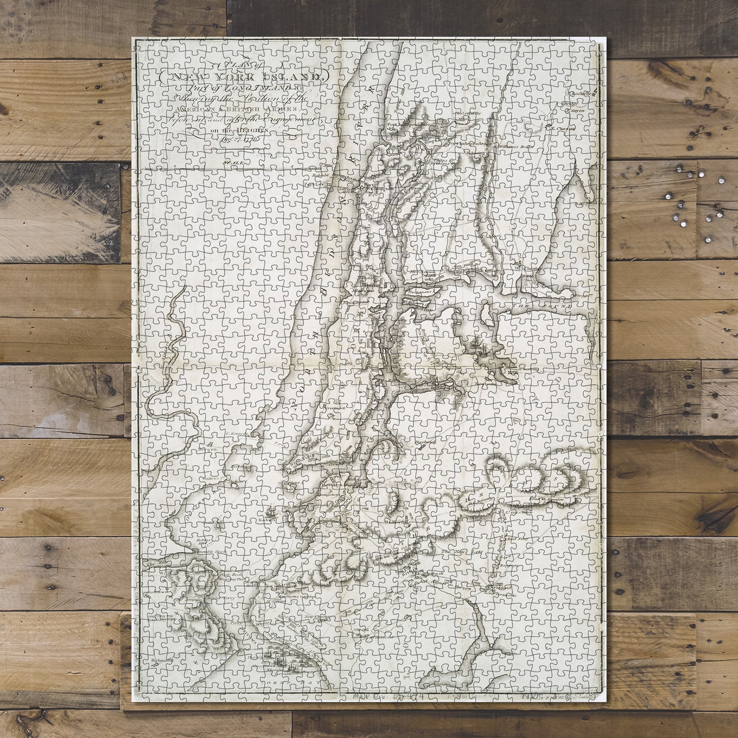 1000 Piece Jigsaw Puzzle 1806 Map New York | New York | A plan of New York Island
