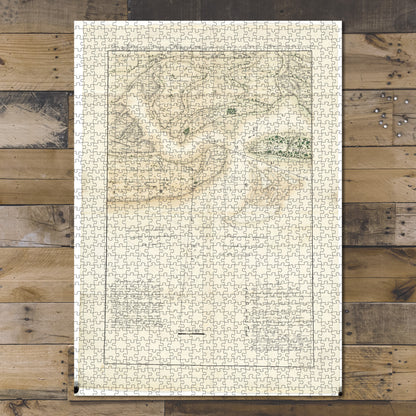 1000 Piece Jigsaw Puzzle 1775 Map Florida | Nassau | Amelia Island Plan du Havre