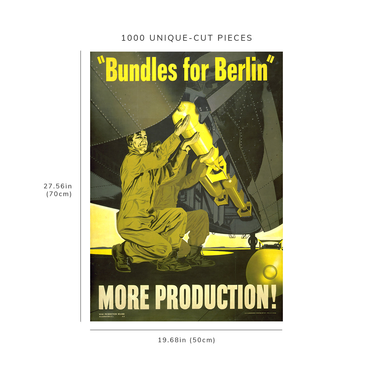 1000 piece puzzle - 1942 Bundles | Berlin | World War | M Brindle | Family Entertainment