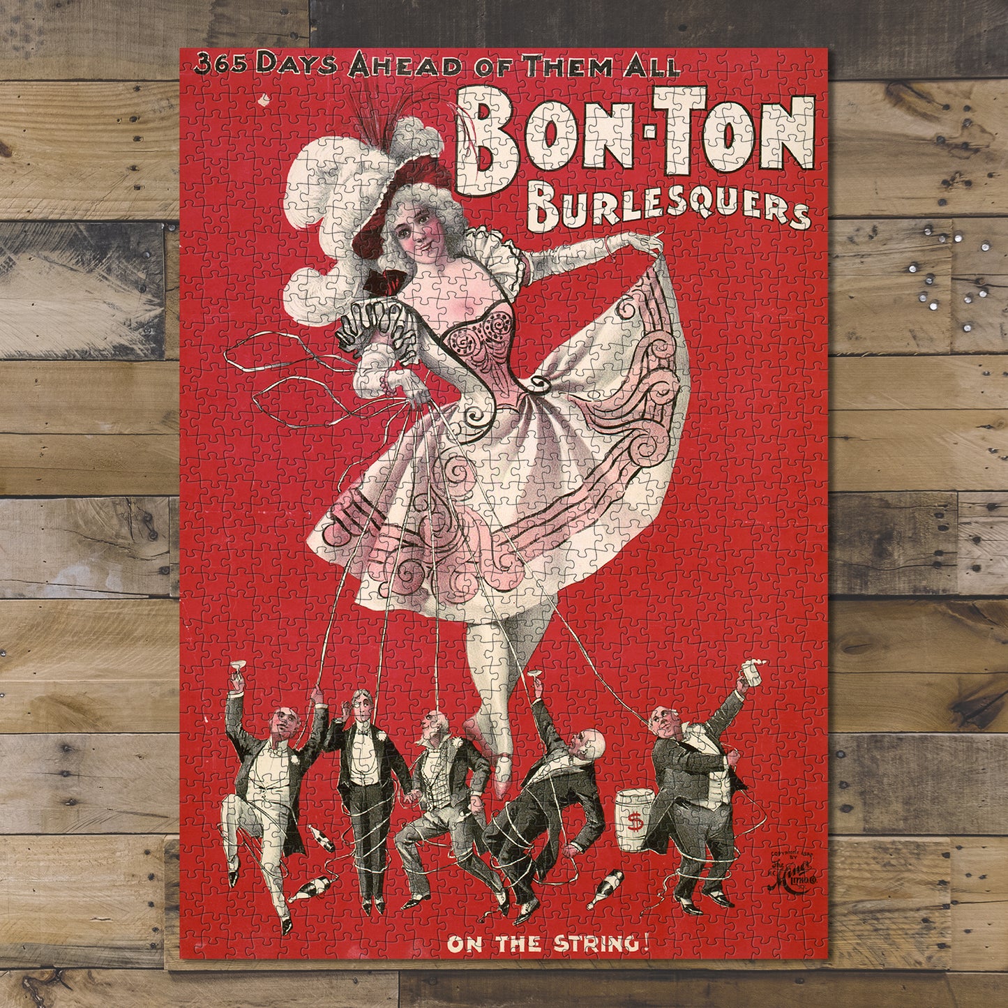 1000 piece puzzle Bon Ton Burlesquers 365 days ahead of them all Birthday Present Gifts Hand made