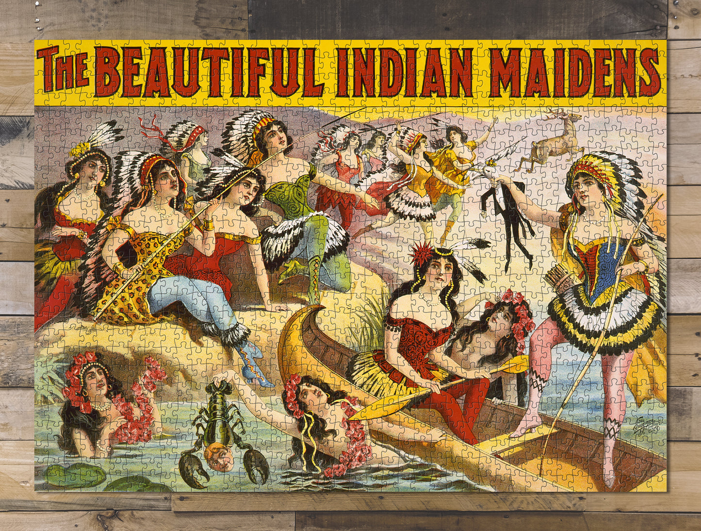 1000 piece puzzle The beautiful Indian maidens Jigsaw Puzzle Game for Adults Birthday Present Gifts