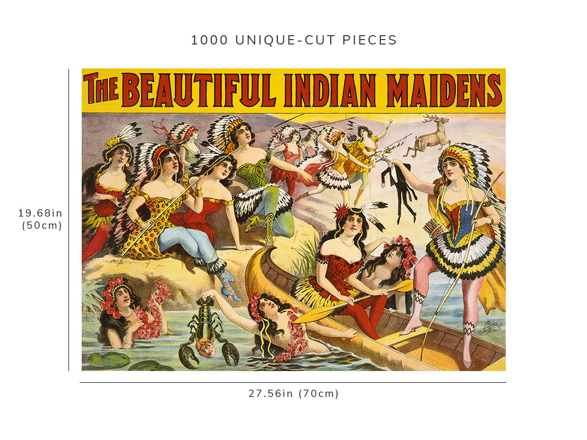 1000 piece puzzle - The beautiful Indian maidens | Jigsaw Puzzle Game for Adults | Birthday Present Gifts