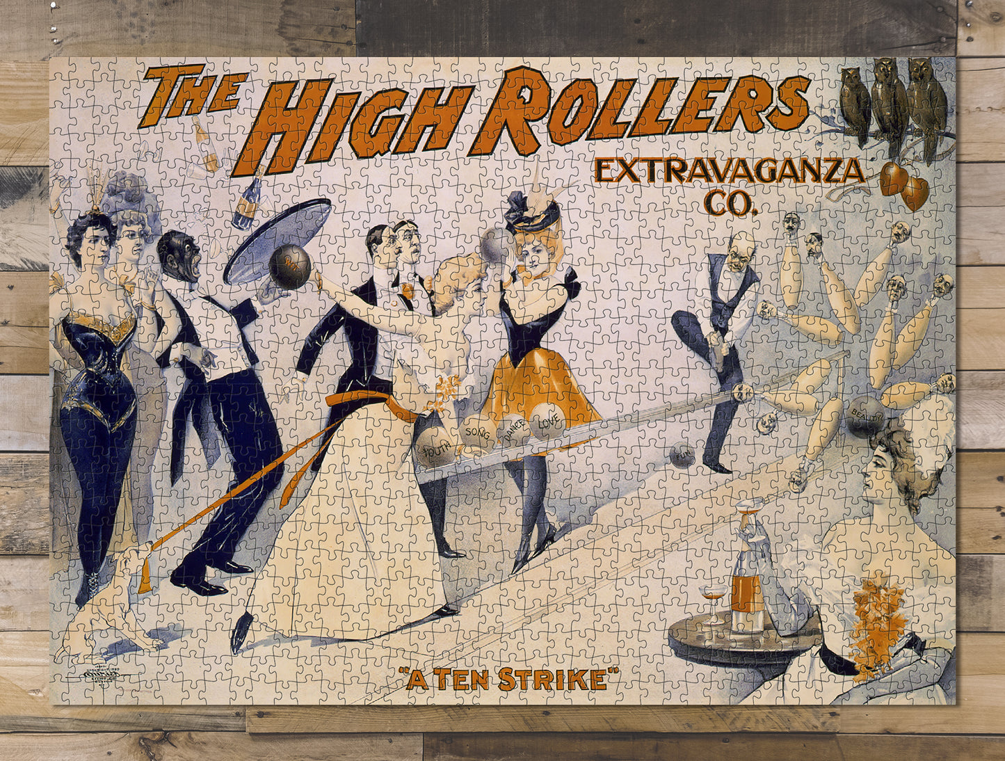 1000 piece puzzle The High Rollers Extravaganza Co. Birthday Present Gifts Family Entertainment