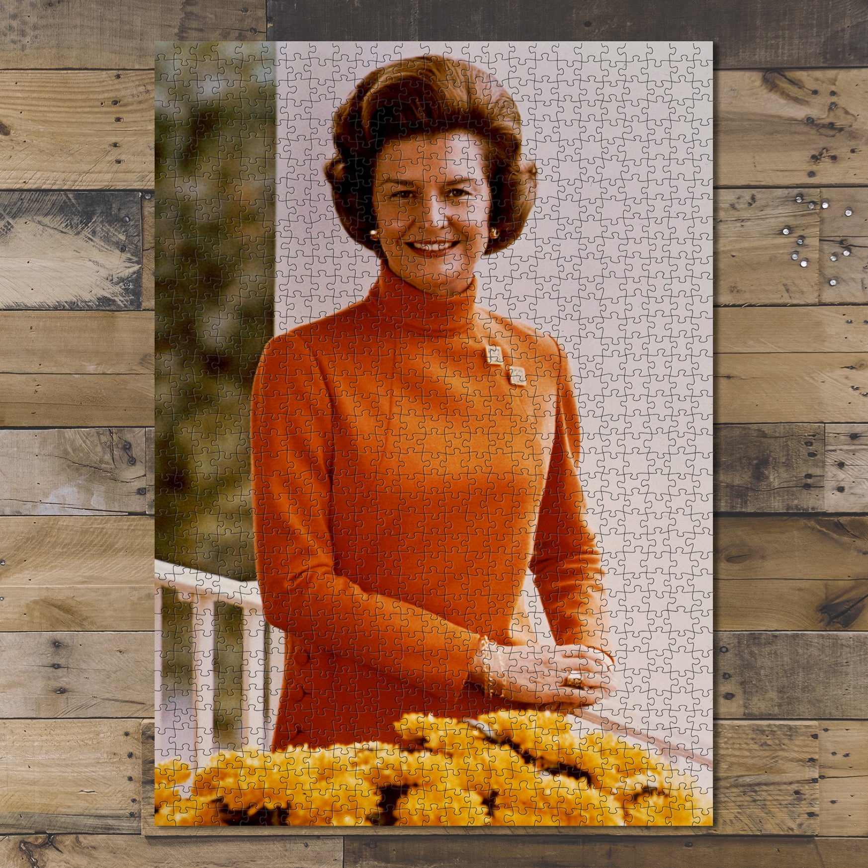 1000 piece puzzle First Lady Betty Ford, half-length portrait, facing front Birthday Present Gifts