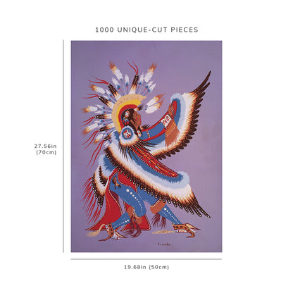 1000 piece puzzle - 1952 Eagle dancer | Indians | Crumbo | Family Entertainment