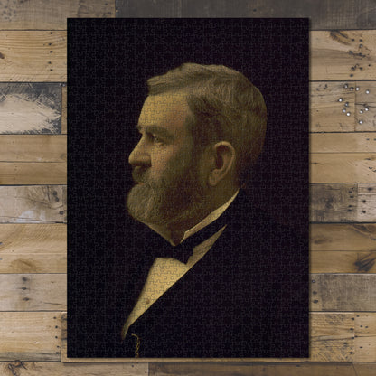 1000 piece puzzle Ulysses S. Grant, head-and-shoulders portrait, facing left Family Entertainment