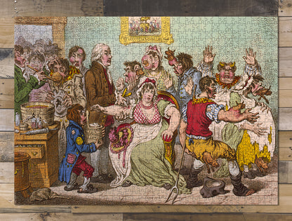 1000 piece puzzle 1802 Caricature of Vaccination Great Britain Birthday Present Gifts