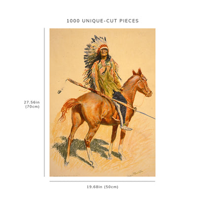 1000 piece puzzle - A Sioux chief | Family Entertainment | Jigsaw Puzzle Game for Adults | Unique Gift
