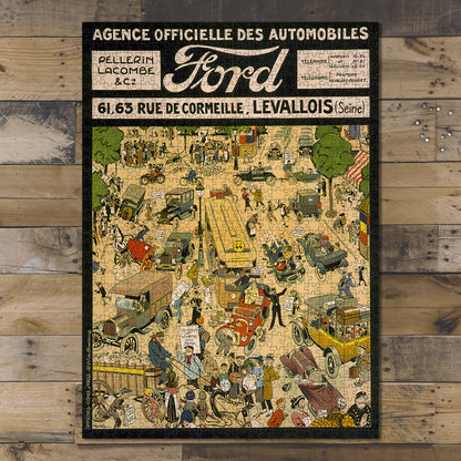 1000 piece puzzle 1920 Advertisement Ford Motor Company Jigsaw Puzzle Game for Adults Hand made