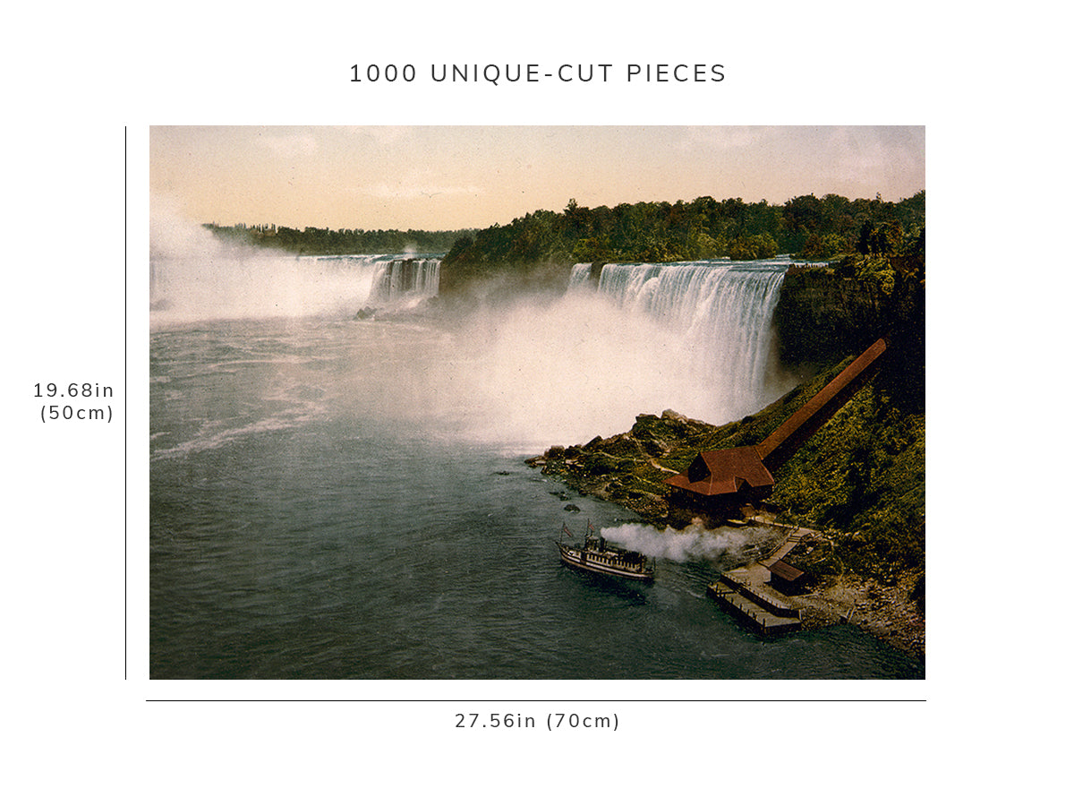 1000 piece puzzle - Niagara, general view of falls | Birthday Present Gifts | Family Entertainment