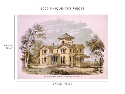1000 piece puzzle - North east elevation for No. III design | New York | Family Entertainment