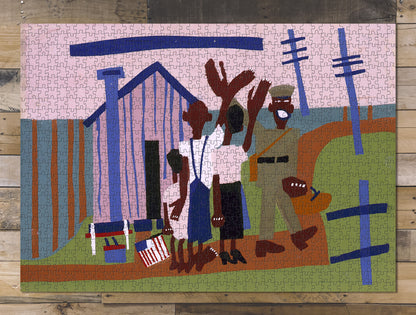 1000 piece puzzle 1942 Off, war African Americans World War William H Johnson
