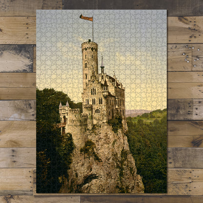 1000 piece puzzle Bird's-eye view of the castle, Lichtenstein (Wurtemburg), Germany