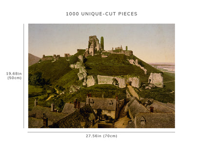 1000 piece puzzle - Corfe Castle | Birthday Present Gifts | Family Entertainment | Jigsaw games