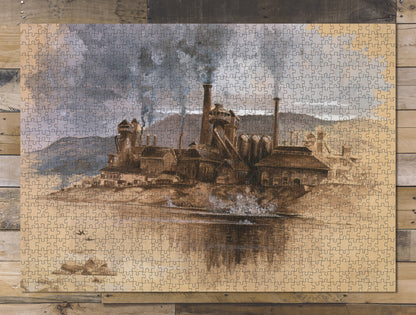 1000 piece puzzle Bethlehem Steel Works Pennsylvania May 1881 Family Entertainment Unique Gift