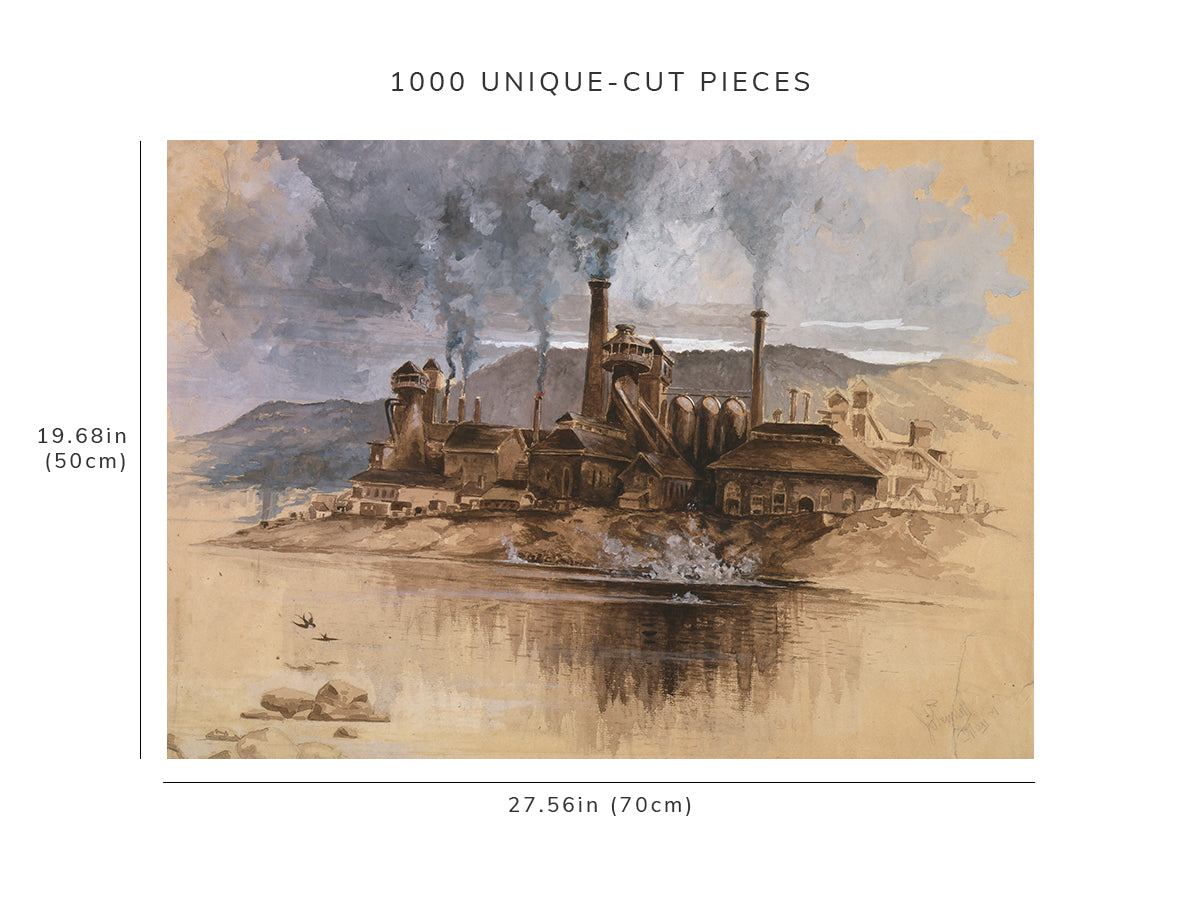 1000 piece puzzle - Bethlehem Steel Works | Pennsylvania | May 1881 | Family Entertainment | Unique Gift
