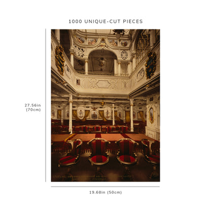 1000 piece puzzle - 1905 Luxurious Dining Room | Trans-Atlantic Ship | KING ALBERT | German Ocean Liner