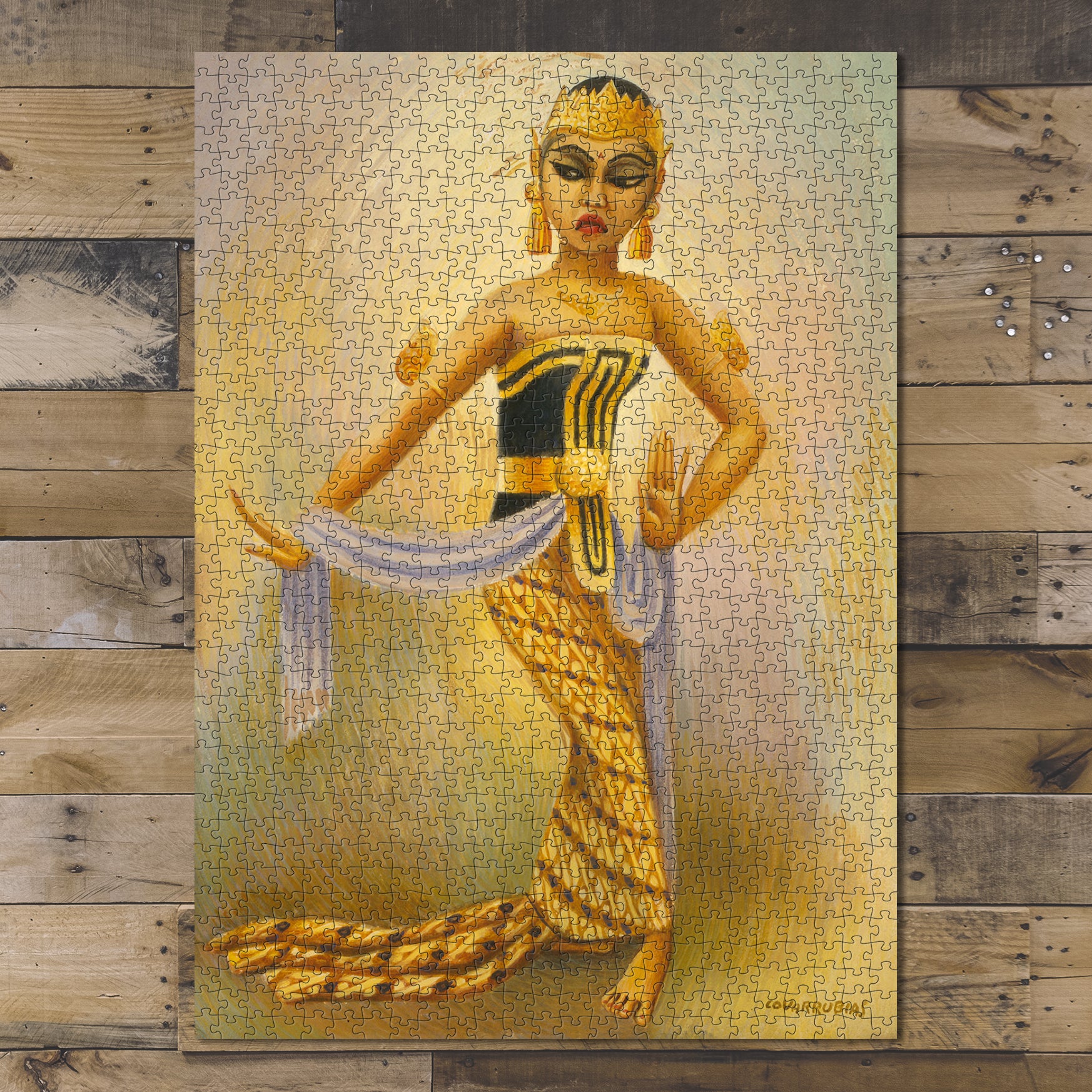 1000 piece puzzle Female dancer Bali Jigsaw Puzzle Game for Adults Birthday Present Gifts