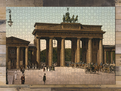 1000 piece puzzle Berlin Brandenburgertor 1890-1900 Germany Jigsaw Puzzle Game for Adults