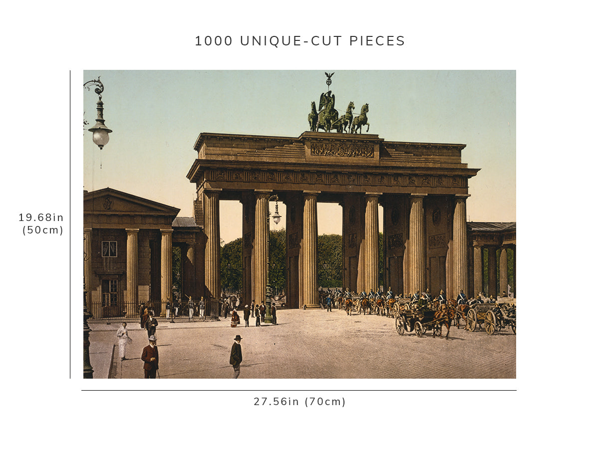 1000 piece puzzle - Berlin | Brandenburgertor | 1890-1900 | Germany | Jigsaw Puzzle Game for Adults