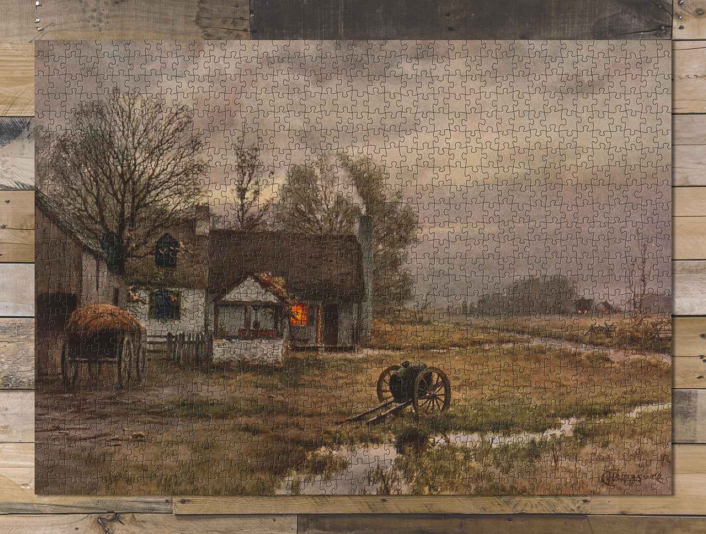 1000 piece puzzle 1913 In The Gloaming Edwin Lamasure Birthday Present Gifts Family Entertainment