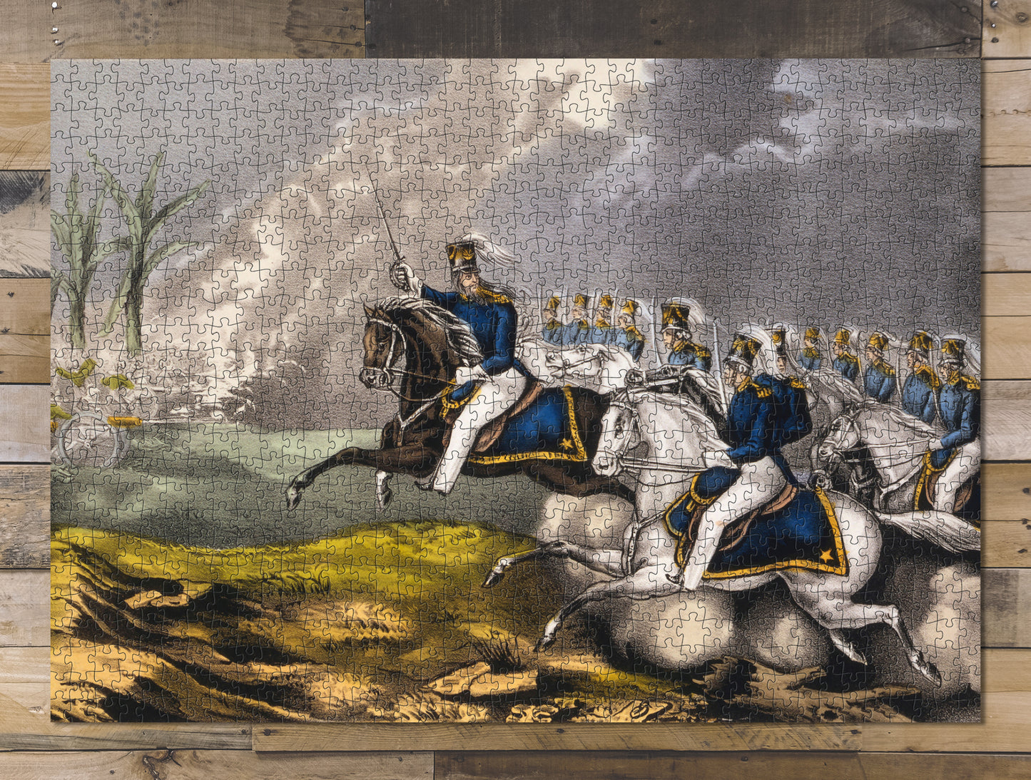 1000 piece puzzle 1846 Brilliant Charge of Captain May Battle of Resaca de la Palma Mexican War