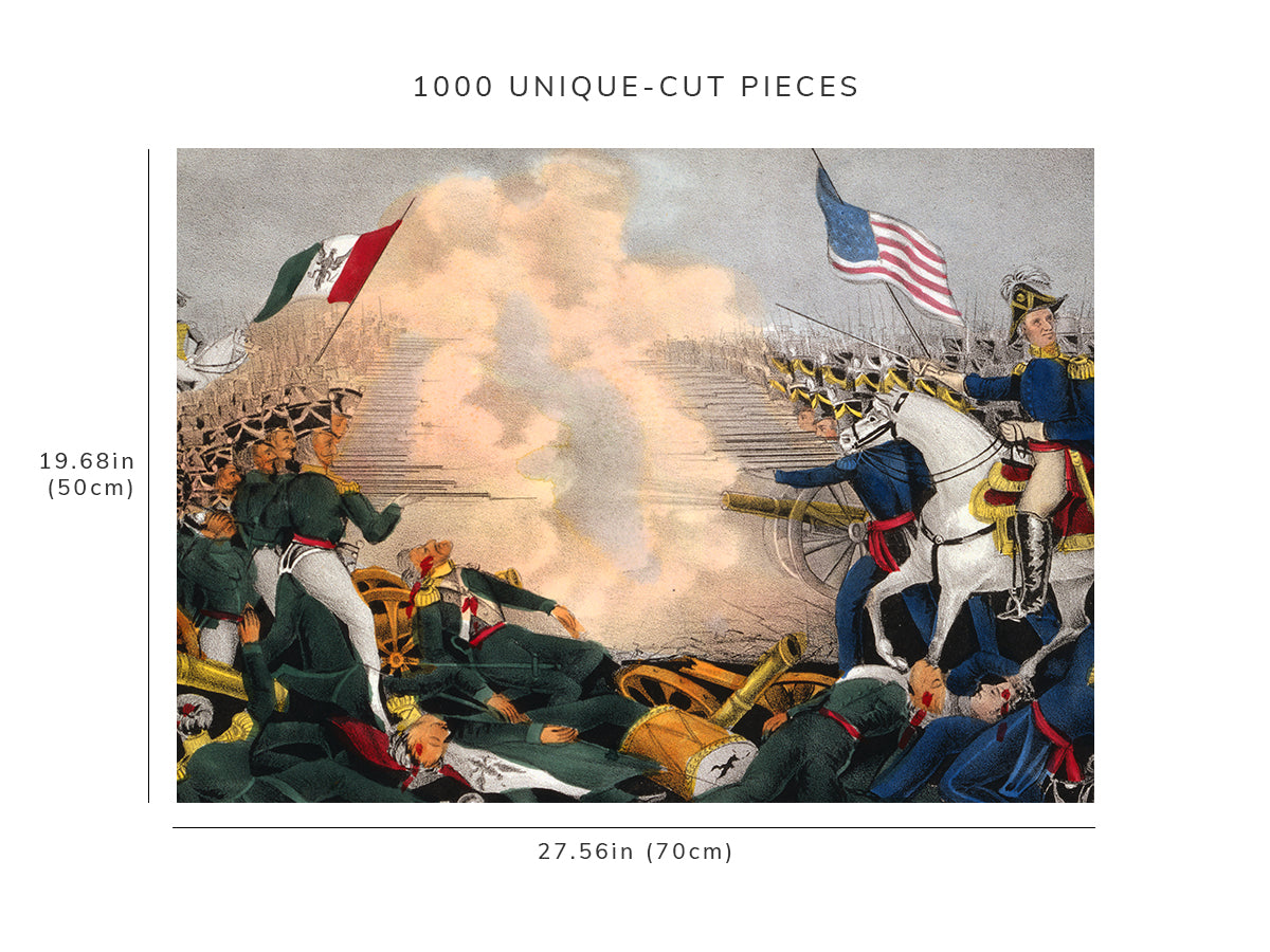 1000 piece puzzle - Battle of Buena Vista | Fought February 23d, 1847 | Birthday Present Gifts