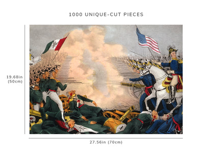 1000 piece puzzle - Battle of Buena Vista | Fought February 23d, 1847 | Birthday Present Gifts