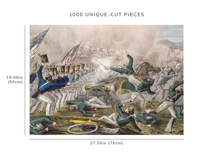 1000 piece puzzle - Battle of Churubusco | Fought near the city of Mexico 20th of August 1847
