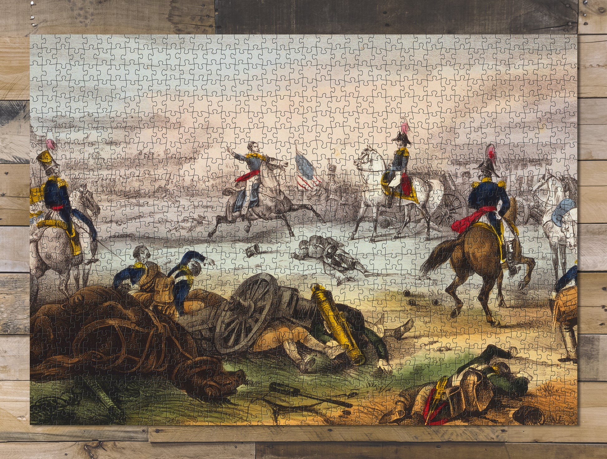 1000 piece puzzle Battle of Mill El Rey, near the city of Mexico Sept. 8th 1847 Family Entertainment