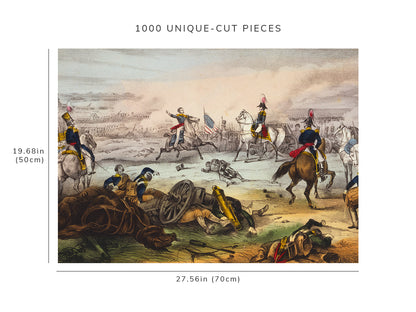 1000 piece puzzle - Battle of Mill El Rey, near the city of Mexico | Sept. 8th 1847 | Family Entertainment