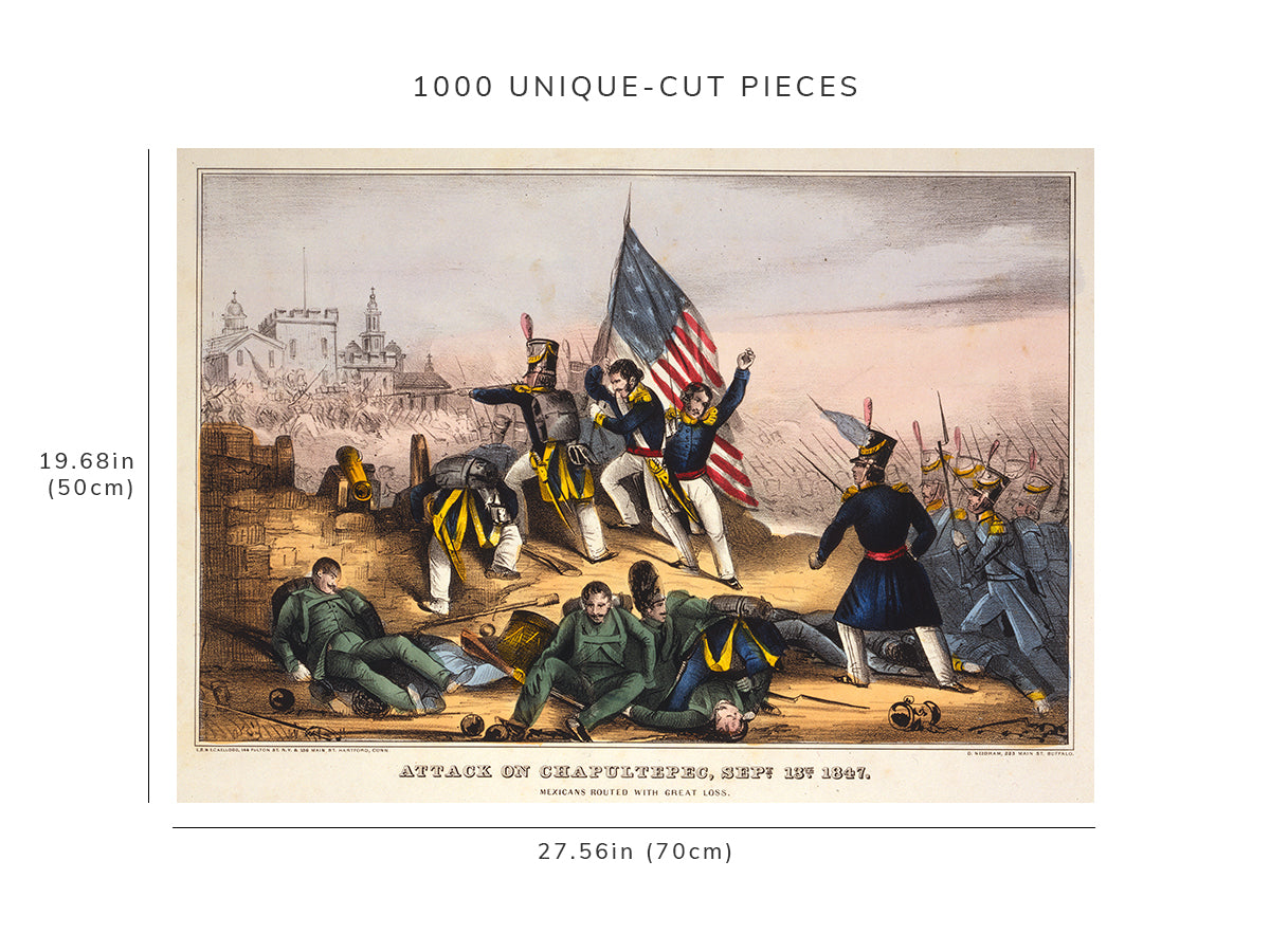 1000 piece puzzle - Attack on Chapultepec | Sept. 13th 1847 | Jigsaw Puzzle Game for Adults