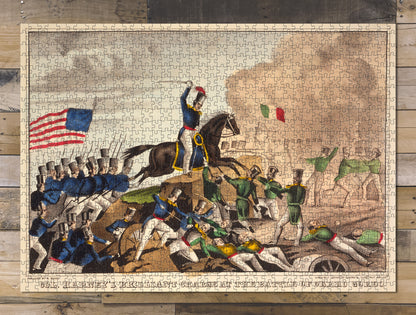 1000 piece puzzle Col. Harney's brilliant charge at the Battle of Cerro Gordo Family Entertainment