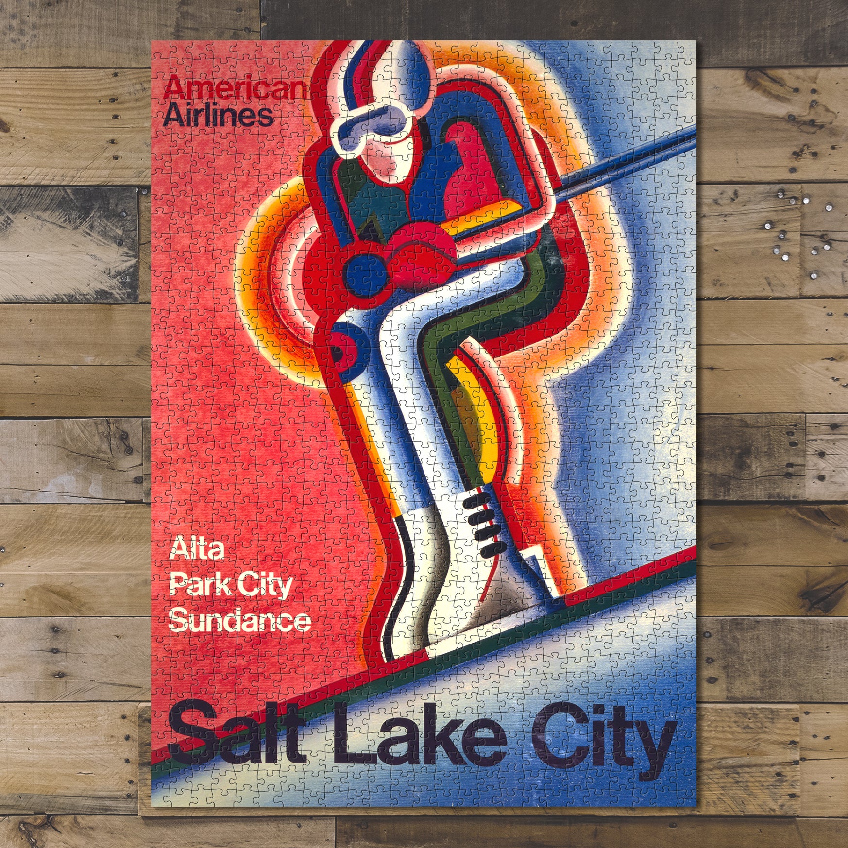 1000 piece puzzle American Airlines Alta Park City Sundance Salt Lake City Birthday Present Gifts