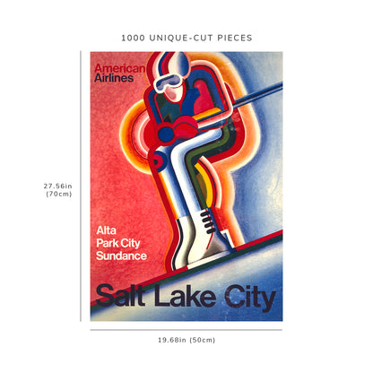 1000 piece puzzle - American Airlines | Alta Park City Sundance | Salt Lake City | Birthday Present Gifts