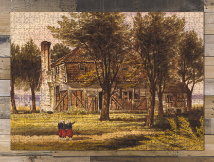 1000 piece puzzle Moore House with a group of Zouaves in the foreground Birthday Present Gifts