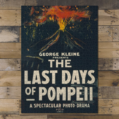 1000 piece puzzle George Kleine presents, The Last Days of Pompeii, a spectacular photo-drama