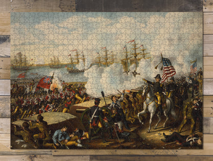 1000 piece puzzle Battle of New Orleans Jigsaw Puzzle Game for Adults Birthday Present Gifts
