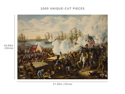 1000 piece puzzle - Battle of New Orleans | Jigsaw Puzzle Game for Adults | Birthday Present Gifts