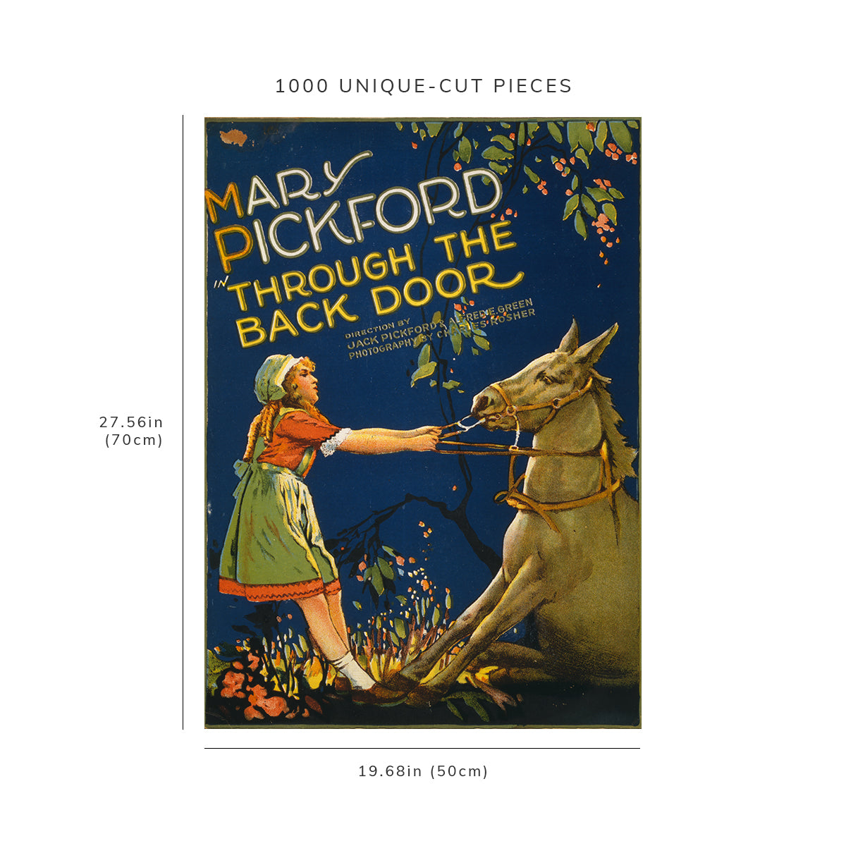 1000 piece puzzle - Mary Pickford in Through the back door | Family Entertainment