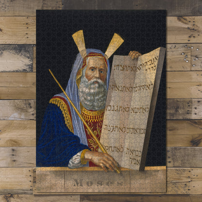 1000 piece puzzle Moses, head-and-shoulders portrait, facing right Jigsaw Puzzle Game for Adults