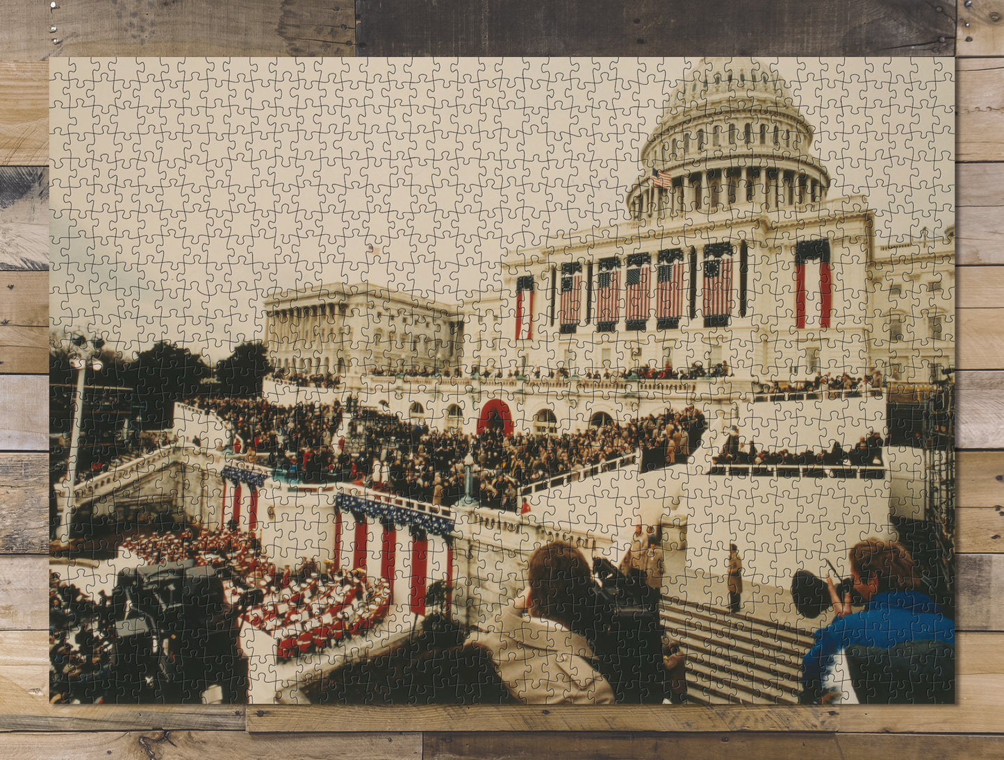 1000 piece puzzle Inauguration of George Bush on the west front of the U.S. Capitol January 20, 1989