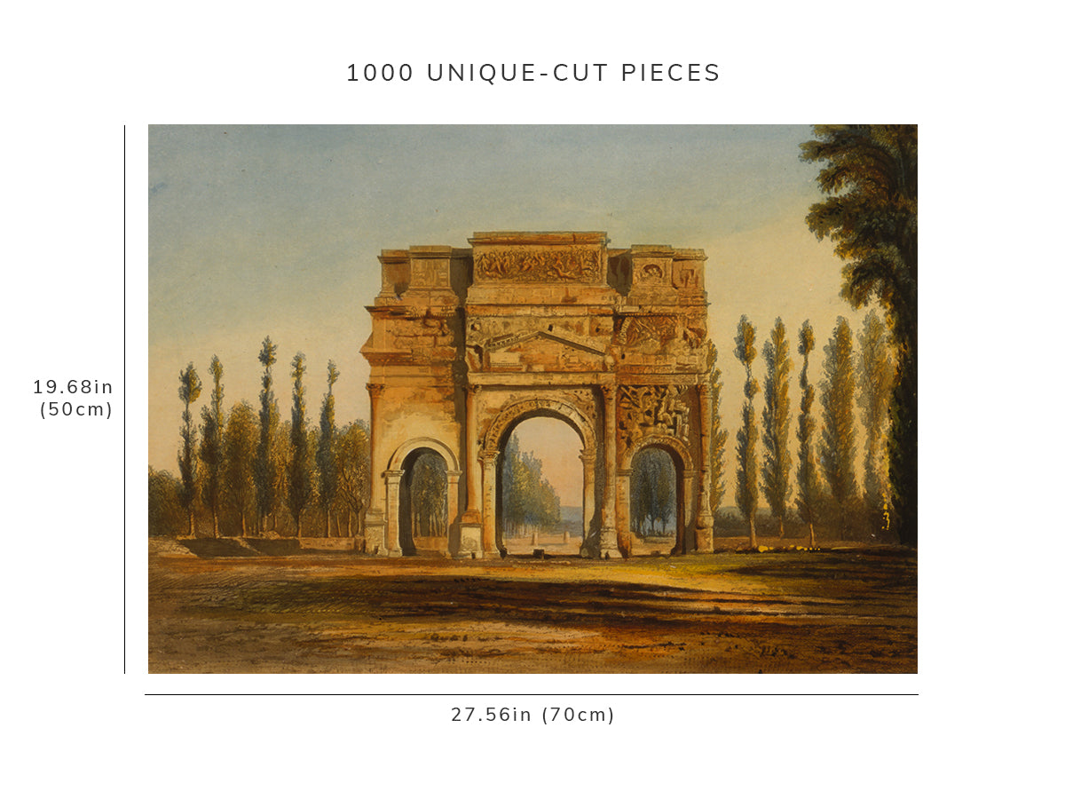 1000 piece puzzle - 1842 Arc de Triomphe d'Orange, France | Arch of Orange | Birthday Present Gifts