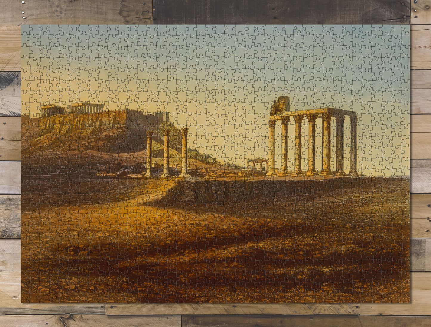 1000 piece puzzle L'acropolis a Athenes Noel Paymal Lerebours Athens Jigsaw Puzzle Game for Adults