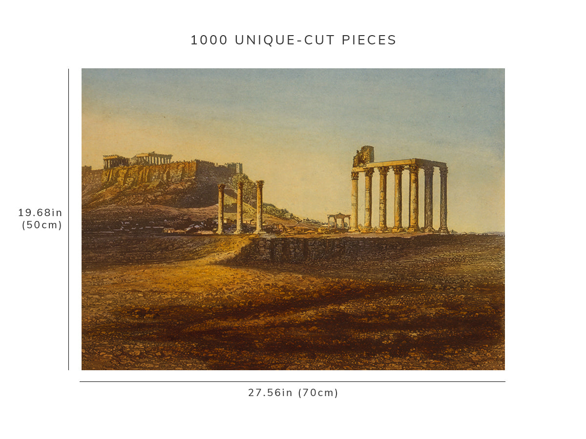 1000 piece puzzle - L'acropolis a Athenes | Noel Paymal Lerebours | Athens | Jigsaw Puzzle Game for Adults