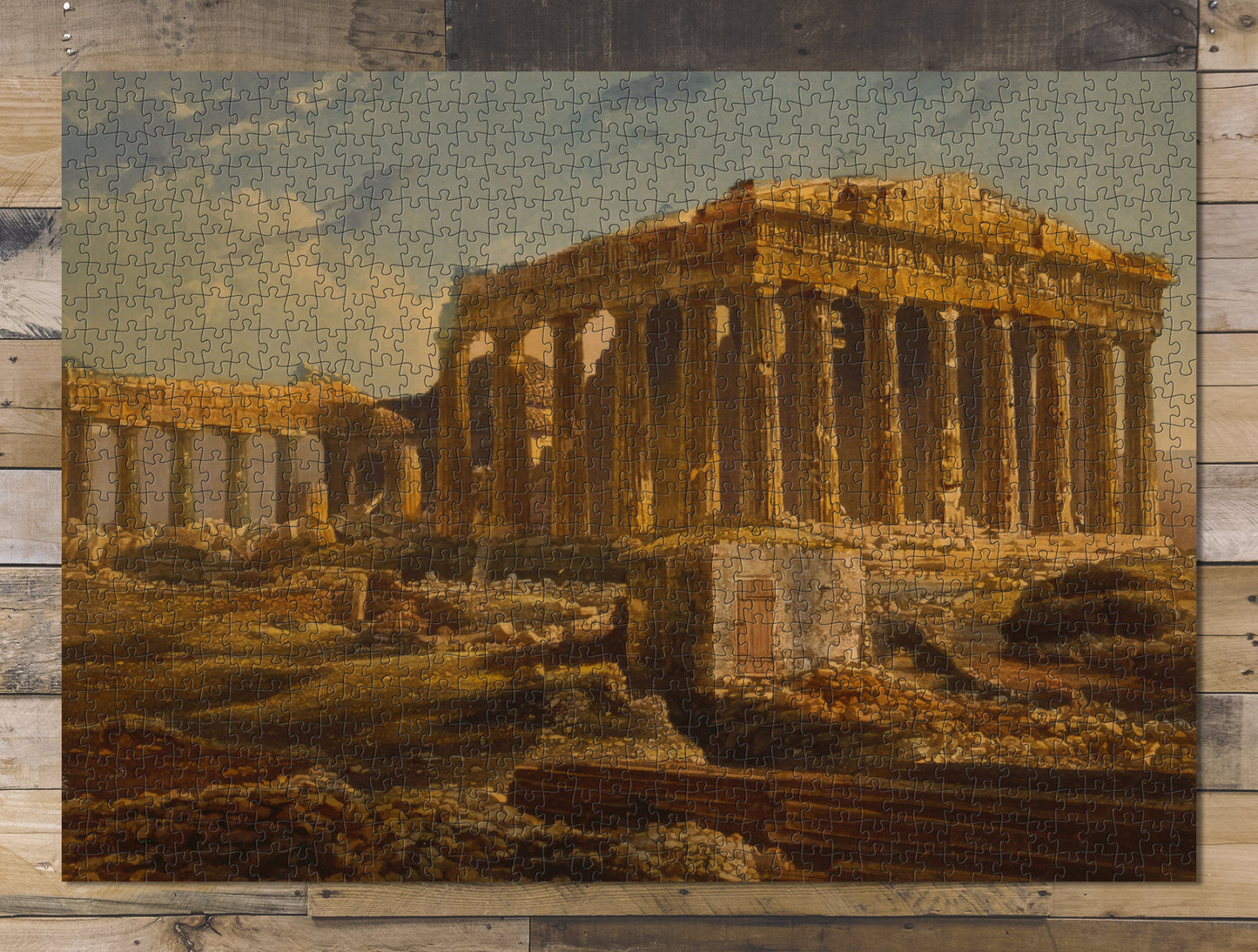 1000 piece puzzle 1842 Parthenon, Athens, Greece Noel Paymal Lerebours Birthday Present Gifts