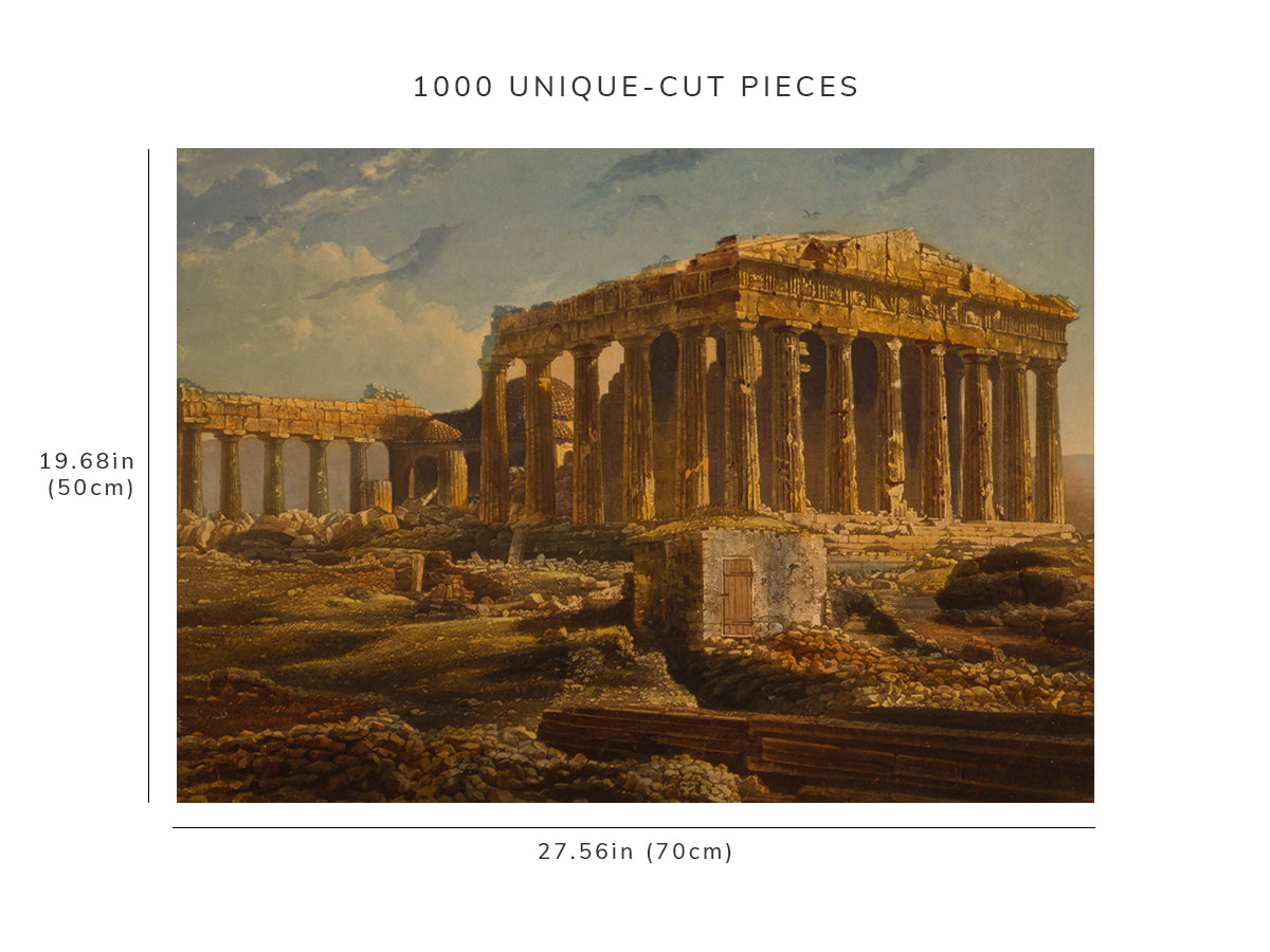 1000 piece puzzle - 1842 Parthenon, Athens, Greece | Noel Paymal Lerebours | Birthday Present Gifts